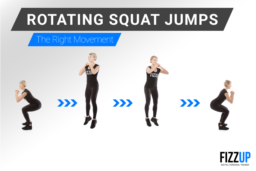 Faster, Higher, Stronger with Rotating Squat Jumps!